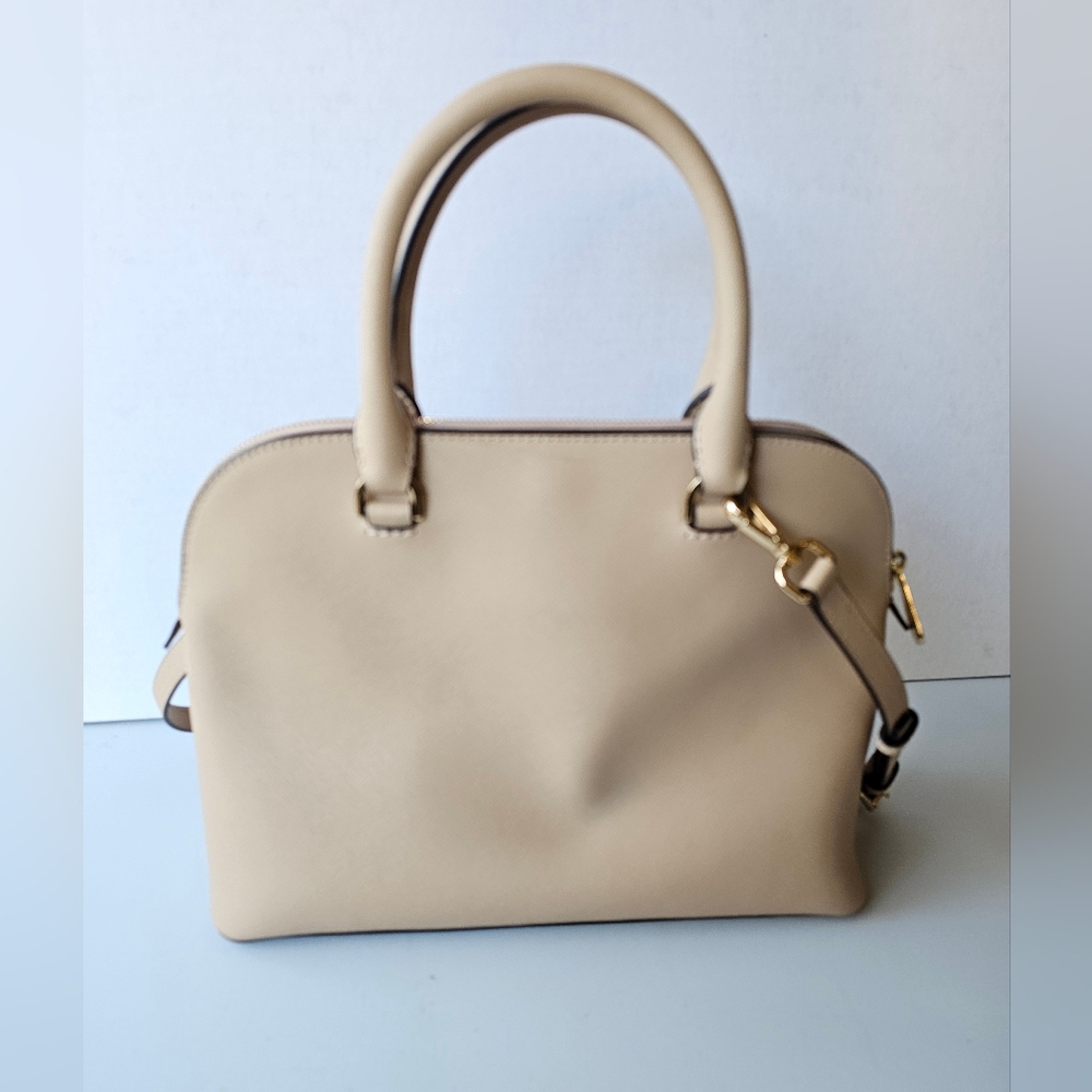 Handbag, Michael Kors, Cindy Satchel, Cream, EUC - Picture 2 of 10